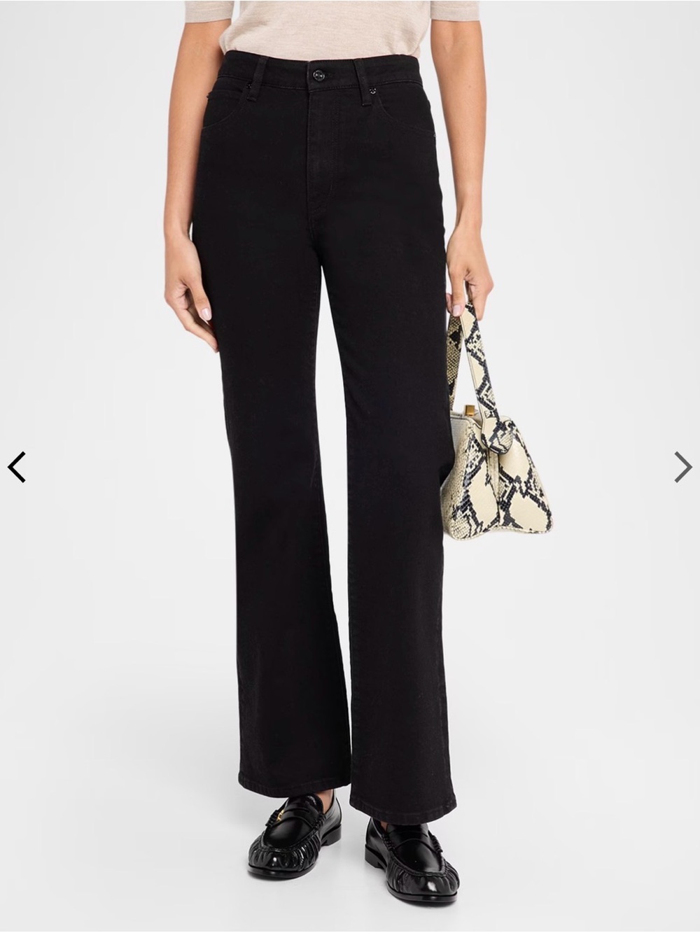 Frame Denim Black Boot-Cut Jeans